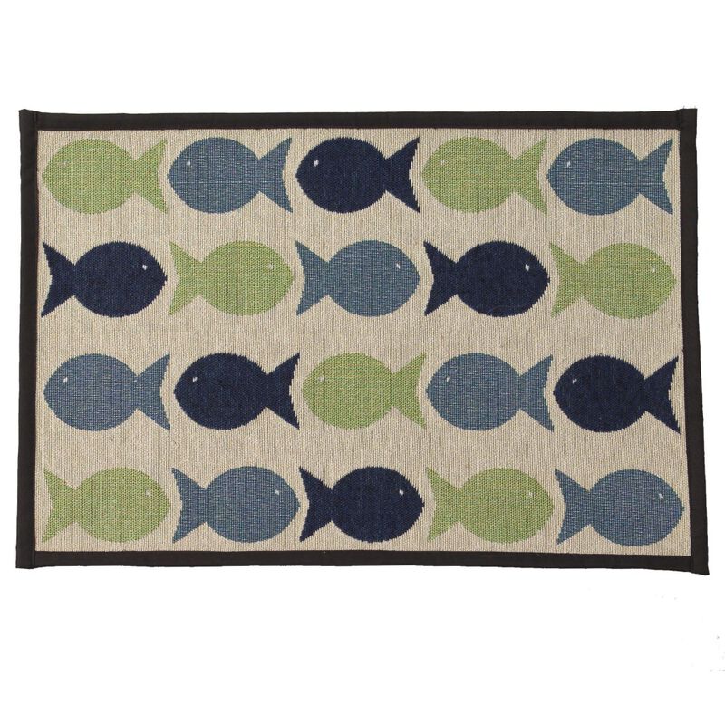 PetRageous Designs Kool Fishes Cat Placement, 13-in x 19-in image number null