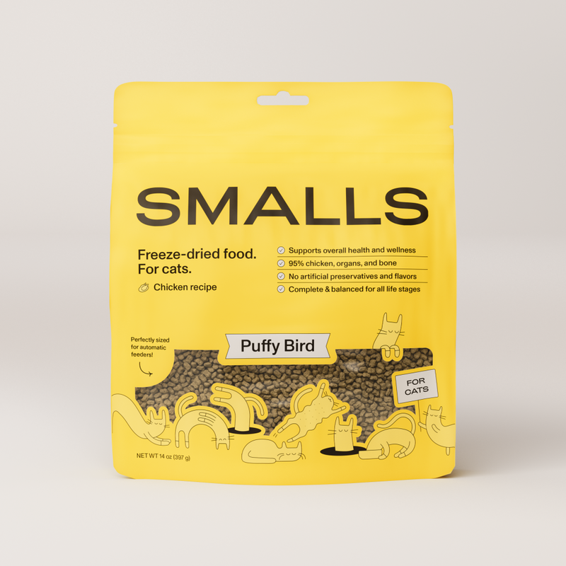 Smalls Freeze Dried Cat Food, Chicken Recipe, 14-oz image number null