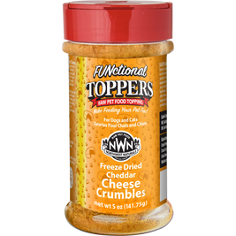 Northwest Naturals FUNctional Freeze-Dried Raw Pet Food Topper, Cheddar Cheese, 5-oz