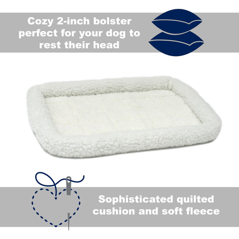 MidWest Quiet Time Fleece Bolster Pet Bed image number null