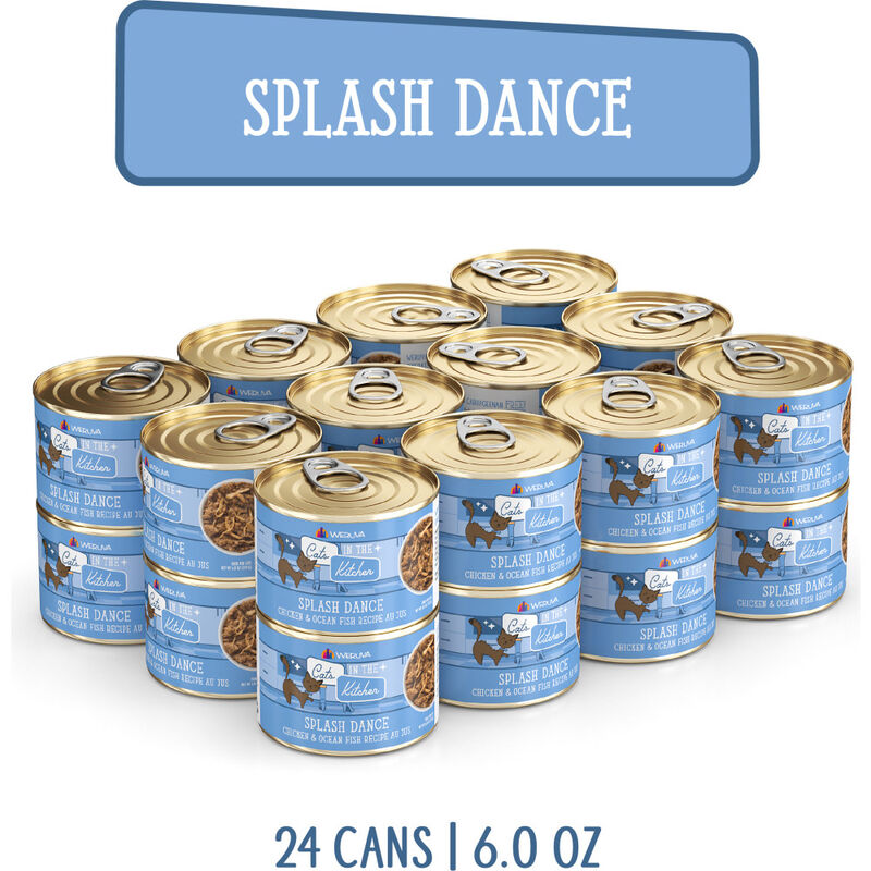 Cats in the Kitchen Originals Canned Cat Food, Splash Dance, Chicken & Ocean Fish, 6-oz image number null