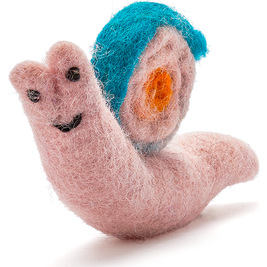 Mud Bay Felted Snail Cat Toy