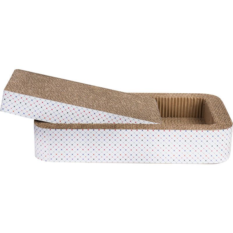 Indipets Open Bed Cardboard Cat Scratcher image number null