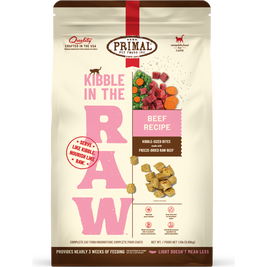 Primal Kibble in the Raw Freeze-Dried Cat Food, Beef