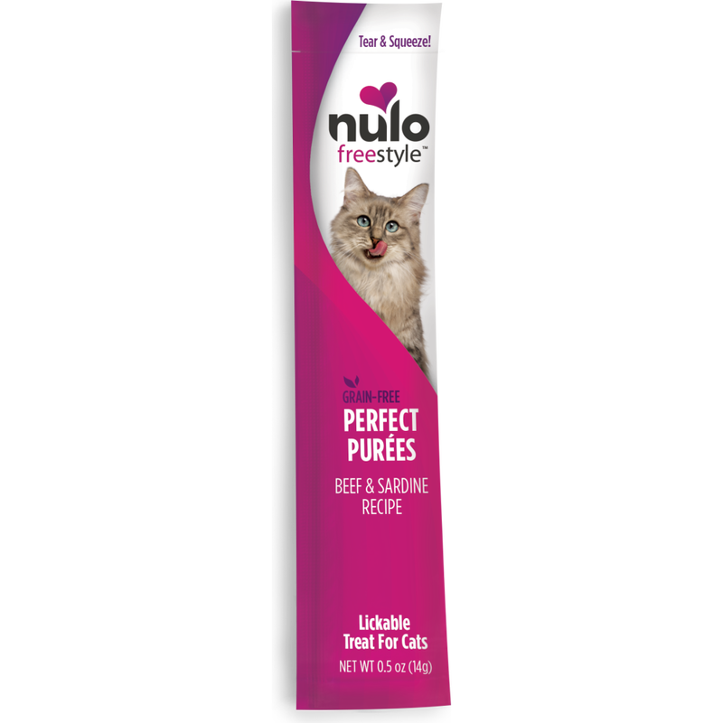 Nulo Freestyle Perfect Puree Lickable Cat Treat, Beef & Sardine, 0.5-oz image number null