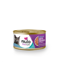 Nulo Freestyle Grain-Free Canned Cat Food, Minced, Beef & Mackerel