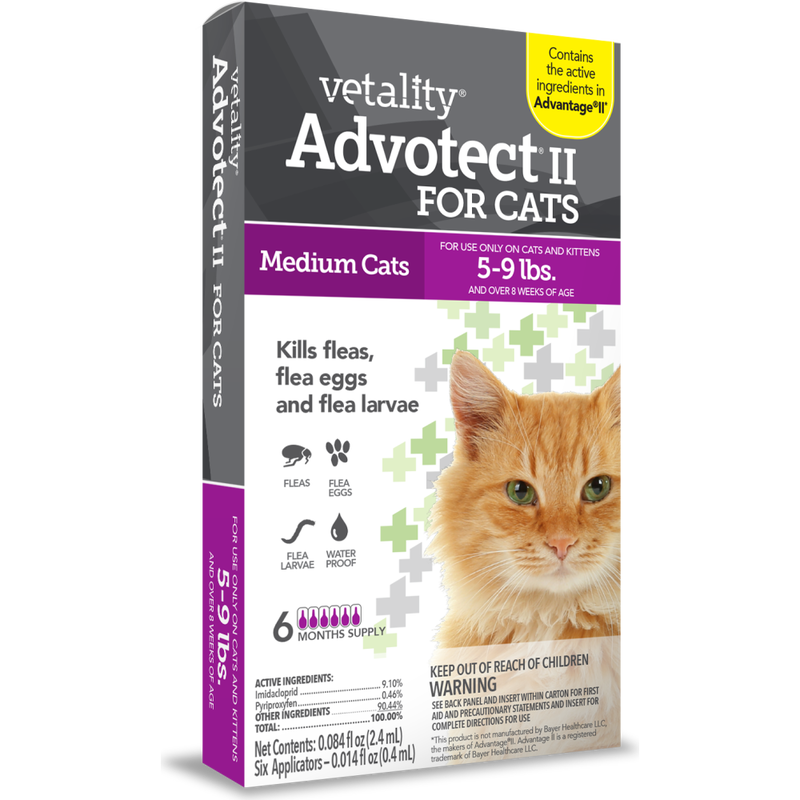 Vetality Advotect II Topical Flea Treatment for Cats image number null