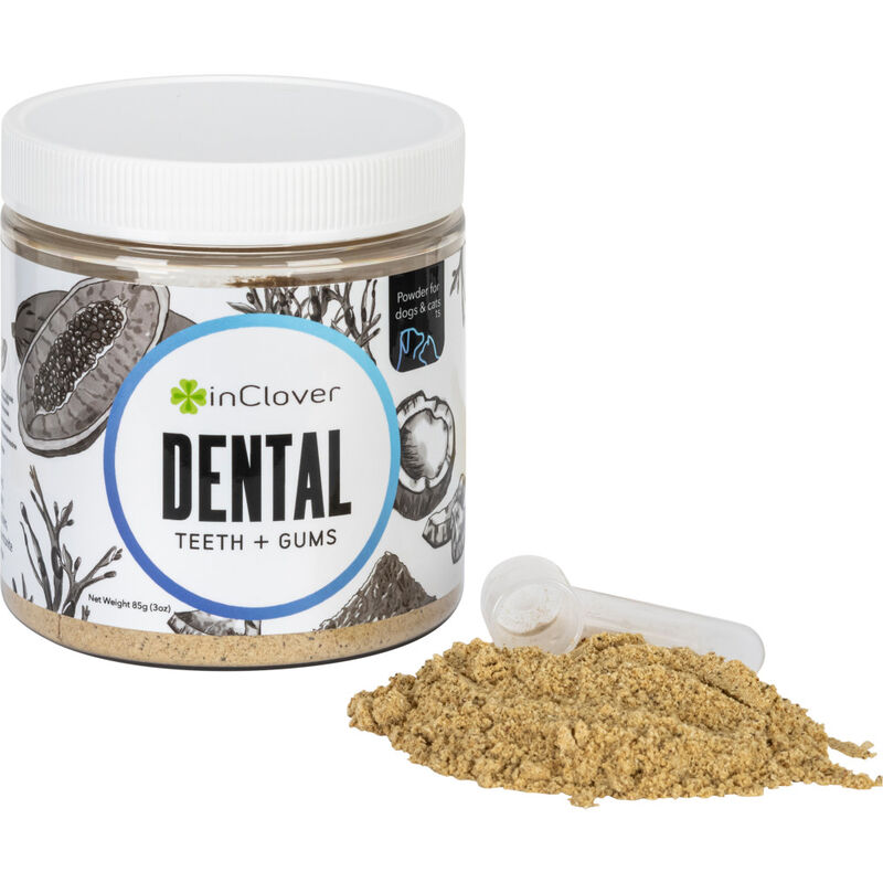 InClover Powder Dog & Cat Supplement, Dental, Teeth + Gums, 85-g image number null