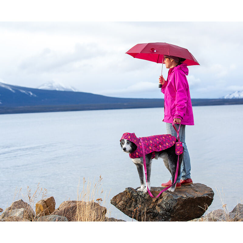 RC Pets Packable Dog Rain Poncho, Raindrops image number null