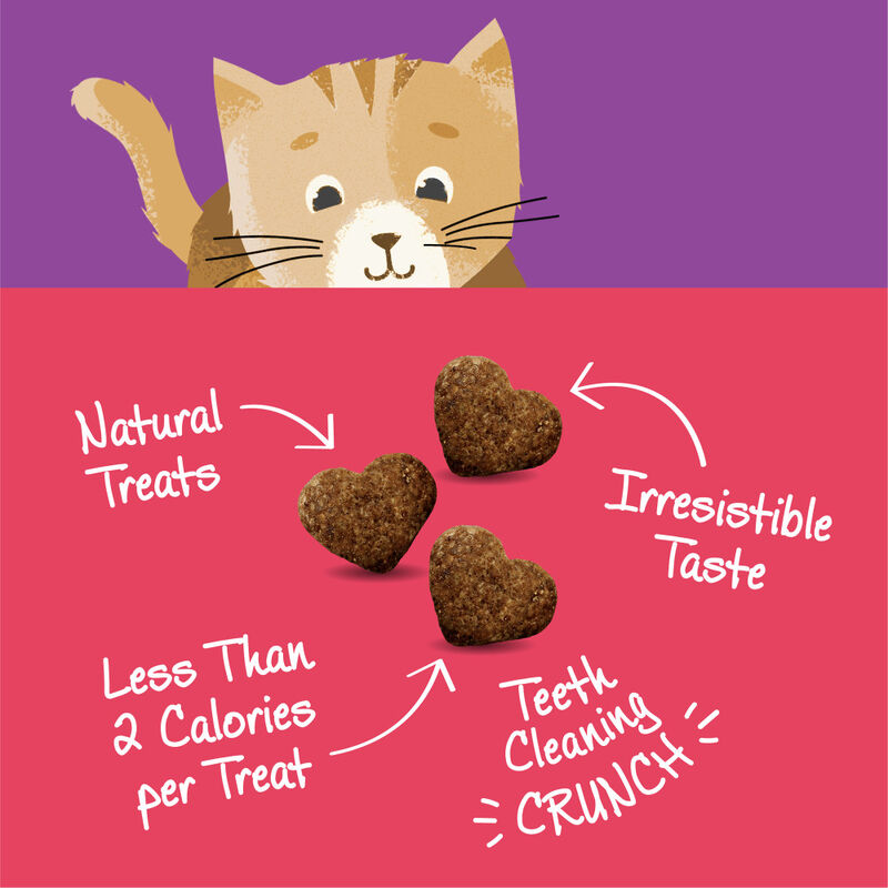 Wellness Kittles Crunchy Cat Treats, Salmon & Cranberries, 2-oz image number null