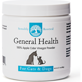 Mud Bay Sensibly Rooted Pet Supplement, General Health, Apple Cider Vinegar, Powder, 80-g