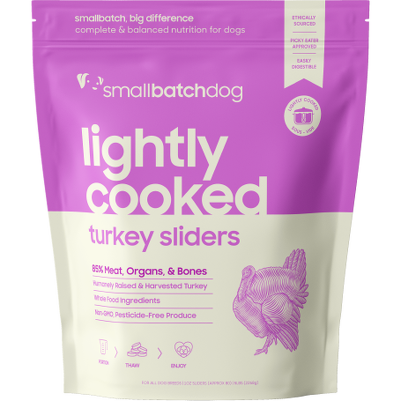 Small Batch Lightly Cooked Frozen Dog Food, Turkey image number null