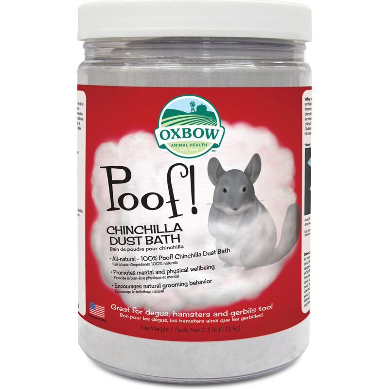 Oxbow Poof! Chinchilla Dust Bath, 2.5-lb image number null