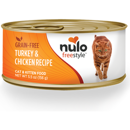 Nulo Freestyle Grain-Free Canned Cat Food, Pate, Turkey & Chicken