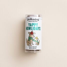 Polka Dog Holiday Training Bits Dog Treats, Yappy Howlidays, Lucky Duck, 2-oz