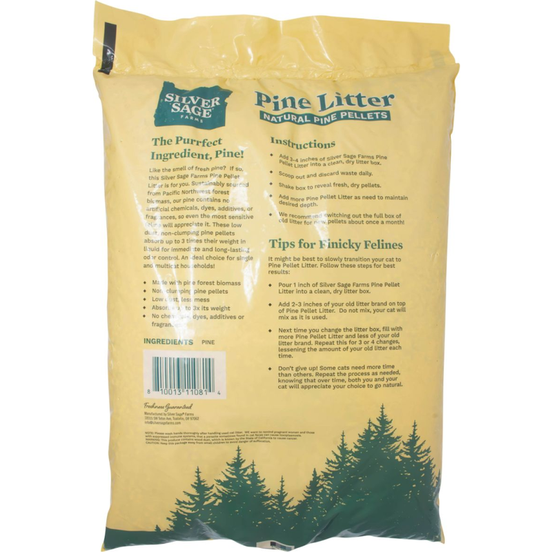 Silver Sage Pine Pellet Cat Litter, 20-lb image number null
