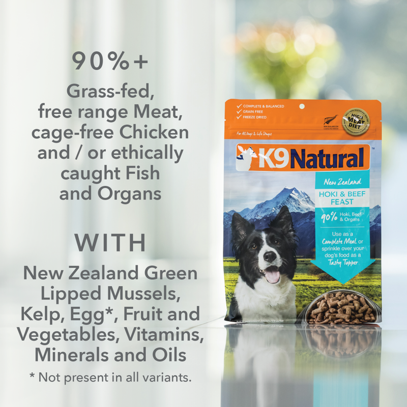 K9 Natural Freeze-Dried Dog Food, Beef image number null