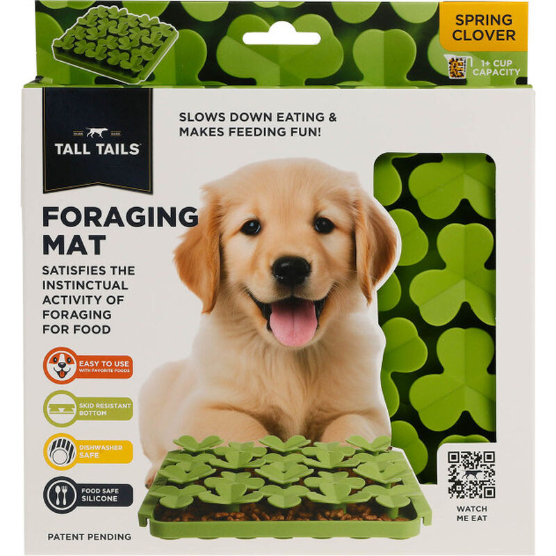 Tall Tails Foraging Pet Food Mat, Clover image number null