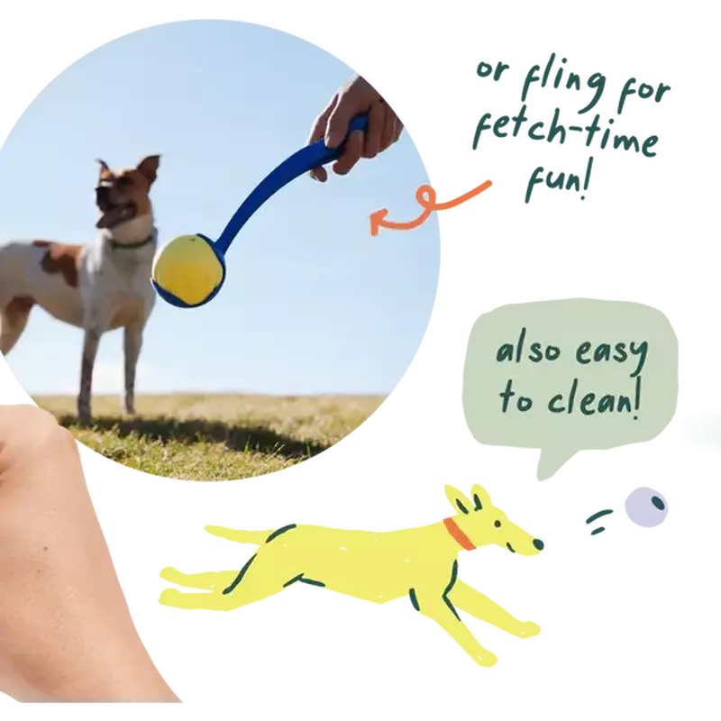Woof Forager Flyball Dog Toy, Lavender image number null