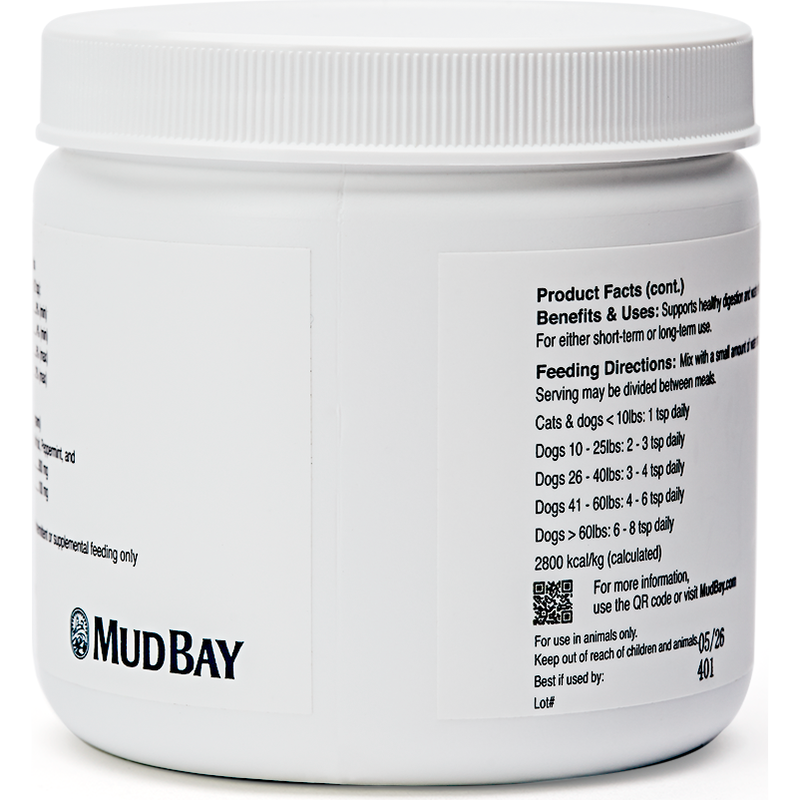 Mud Bay Sensibly Rooted Pet Supplement, Digestion, Powder, 200-g image number null
