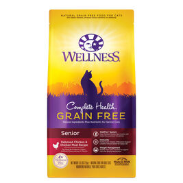 Wellness Complete Health Chicken & Deboned Chicken Grain-Free Senior Dry Cat Food, 5.5-lb