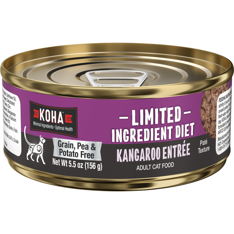 Koha Limited Ingredient Diet Pate Canned Cat Food, Kangaroo, 5.5-oz image number null