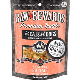Northwest Naturals Raw Rewards Freeze-Dried Dog & Cat Treats, Shrimp, 1-oz