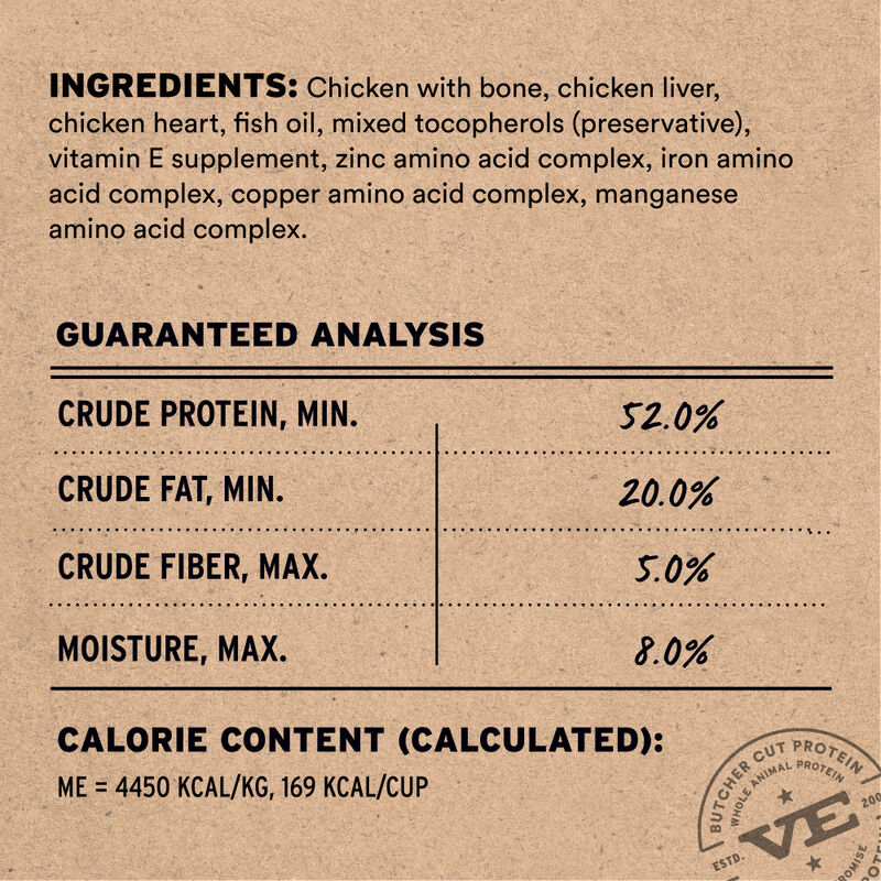 Vital Essentials Raw Freeze-Dried Cat Food, Chicken, Soft Nibs, 12-oz image number null