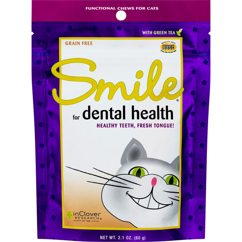 InClover Smile Dental Health Soft Chews Cat Supplement, 2.1-oz image number null