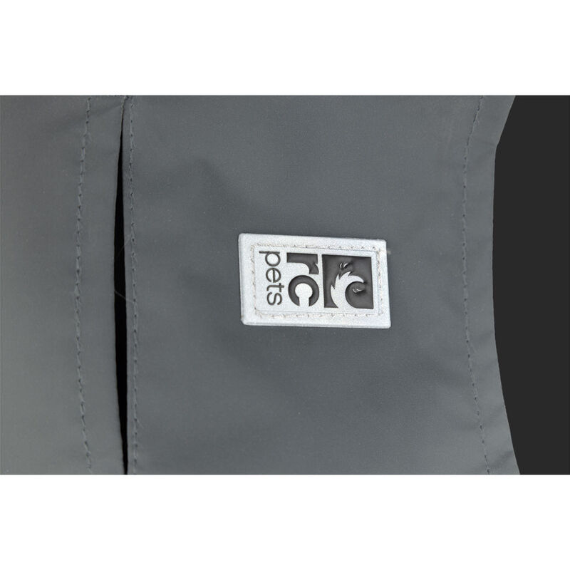 RC Pets Starling Reflective Dog Rain Jacket, Silver image number null