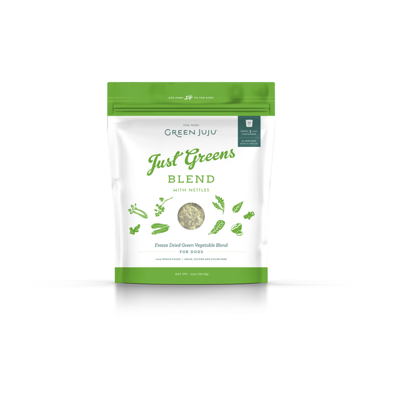 Green Juju Freeze-Dried Dog Food Topper, Just Greens, 5.5-oz image number null