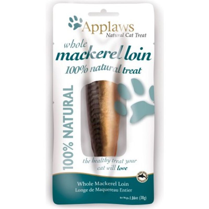 Applaws Natural Loin Cat Treat, Mackerel, 1.06-oz image number null