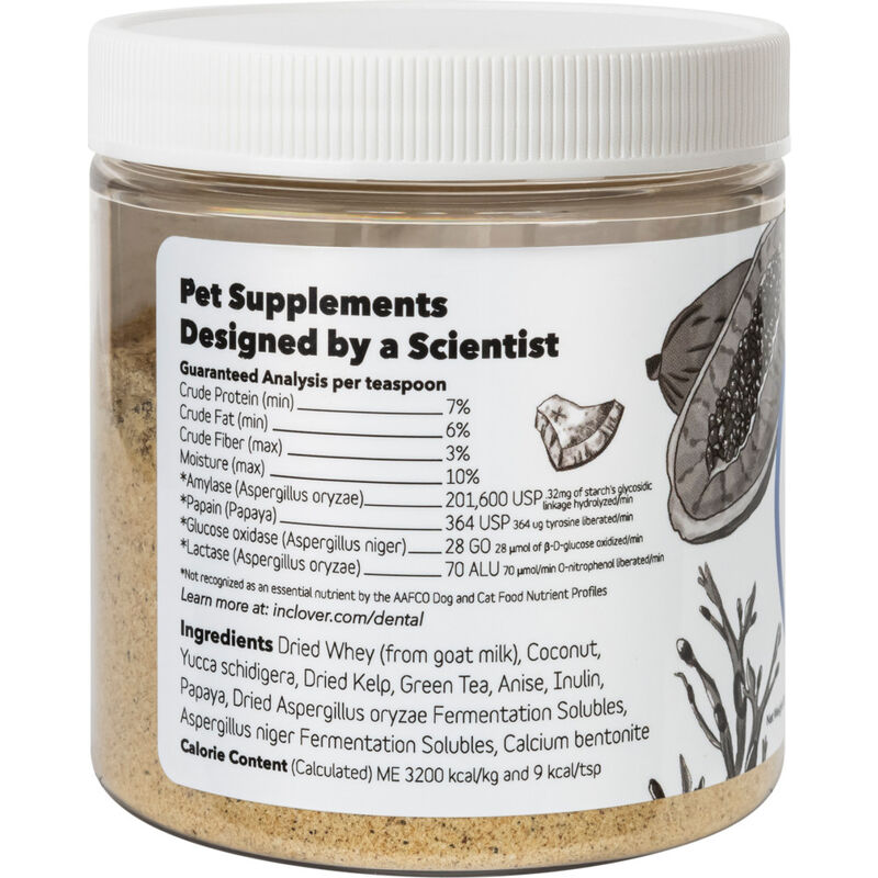 InClover Powder Dog & Cat Supplement, Dental, Teeth + Gums, 85-g image number null