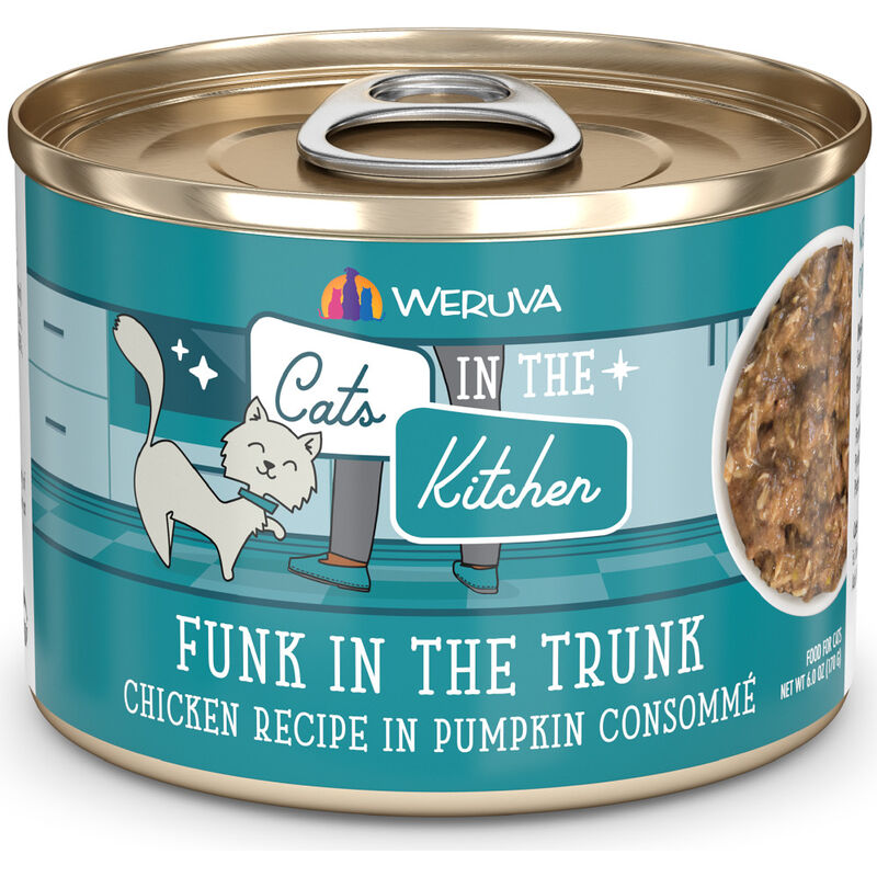 Cats in the Kitchen Originals Canned Cat Food, Funk In The Trunk, Chicken & Pumpkin, 6-oz image number null
