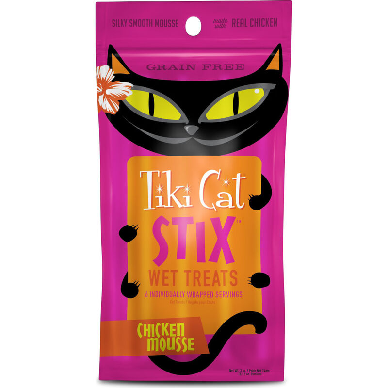 Tiki Cat Stix Lickable Cat Treats, Chicken, 0.5-oz, 6-pack image number null