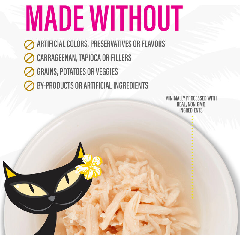 Tiki Cat Born Carnivore Complements Wet Cat Food Topper, Chicken, 2.1-oz image number null