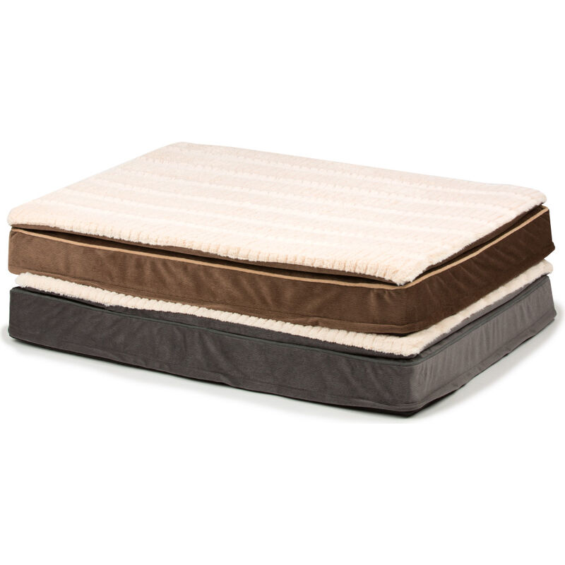 Carpenter Pet Bedding "Dolly" Pillow-Top Orthopedic Memory Foam Dog Bed, Assorted Colors, 36-in x 27-in image number null