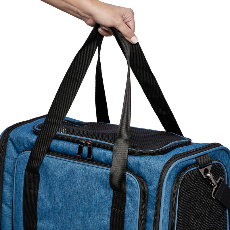 MidWest Duffy Expandable Pet Carrier, Blue, Large image number null
