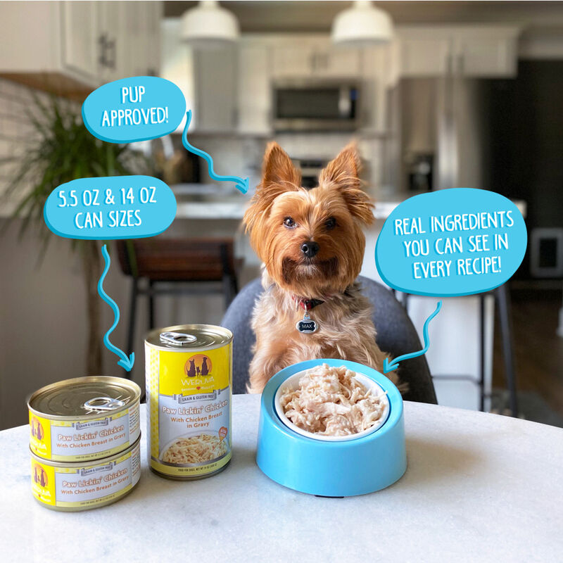 Weruva Classic Canned Dog Food, Paw Lickin' Chicken, Chicken image number null