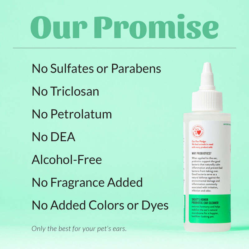 Skout's Honor Probiotic Pet Ear Cleaner, 4-oz image number null
