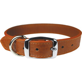 OmniPet Luxe Leather Dog Collar, Brown