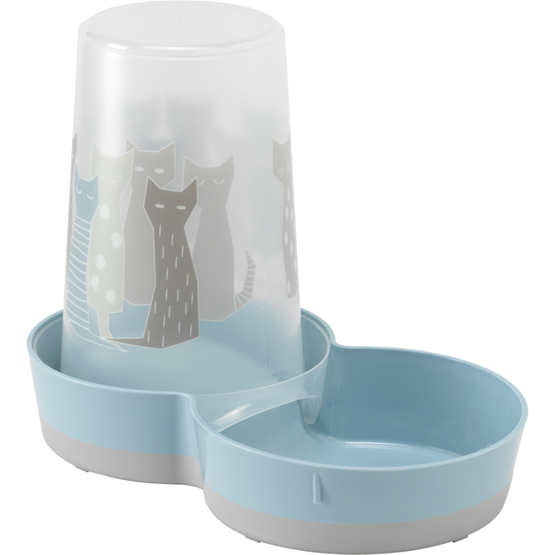 Moderna Cat Feeder & Waterer, Maasai Tasty image number null