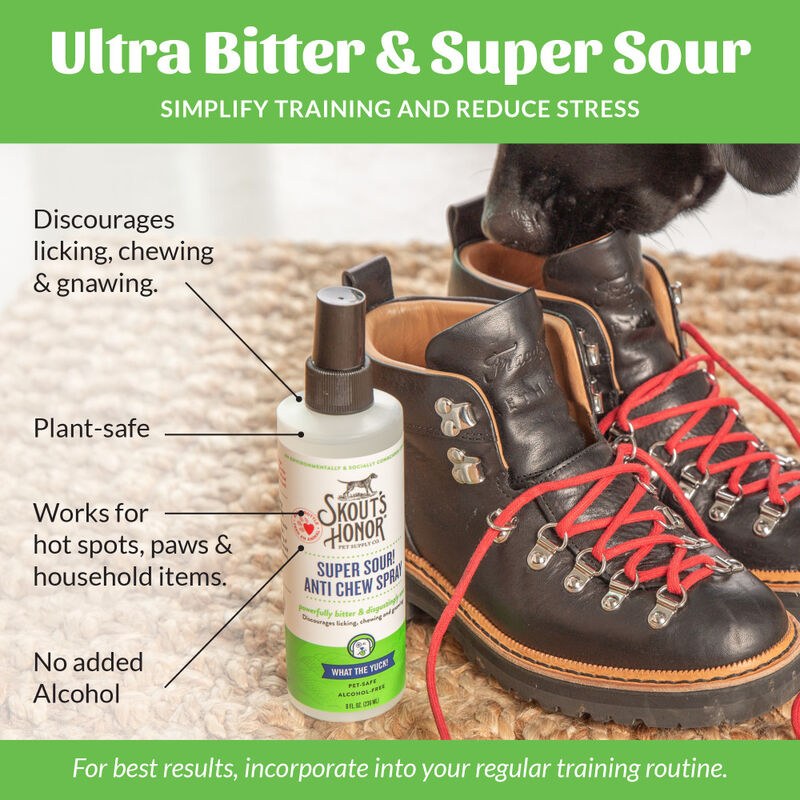 Skout's Honor Super Sour! Pet Anti-Chew Spray, 8-oz image number null