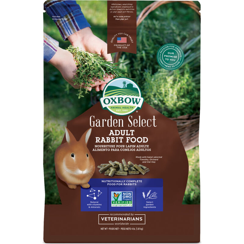 Oxbow Garden Select Adult Rabbit Food, 4-lb image number null