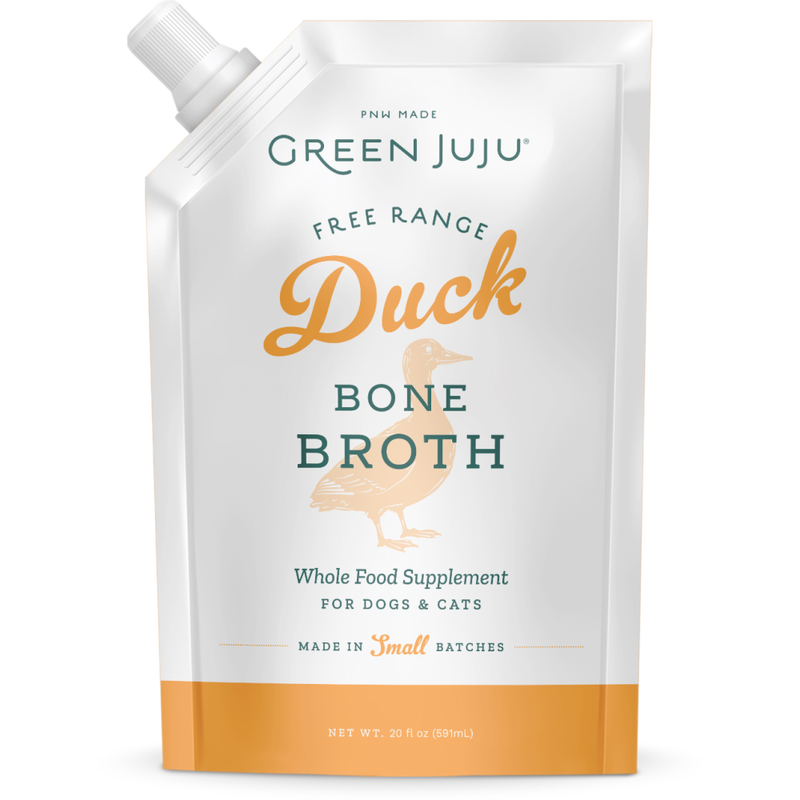 Green Juju Bone Broth Frozen Pet Food Topper, Duck, 20-oz image number null