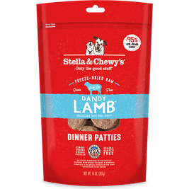 Stella & Chewy's Dinner Patties Raw Freeze-Dried Dog Food, Dandy Lamb