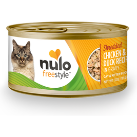 Nulo Freestyle Grain-Free Canned Cat Food, Shredded, Chicken & Duck