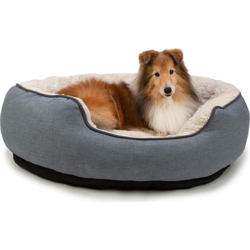 Carpenter Pet Bedding "Bowie" Oval Cuddler Dog Bed, 28-in x 32-in image number null