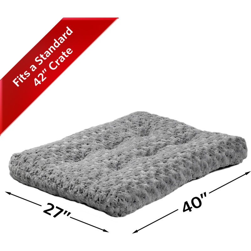 MidWest Quiet Time Ombre Swirl Dog & Cat Bed, Grey image number null