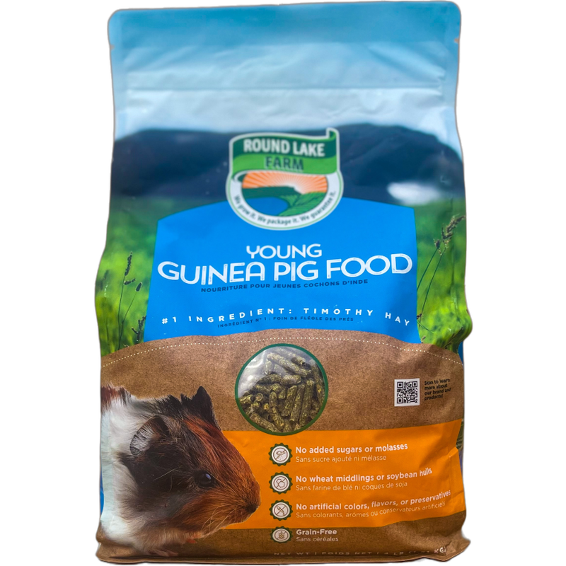 Round Lake Farm Young Guinea Pig Food, 4-lb image number null
